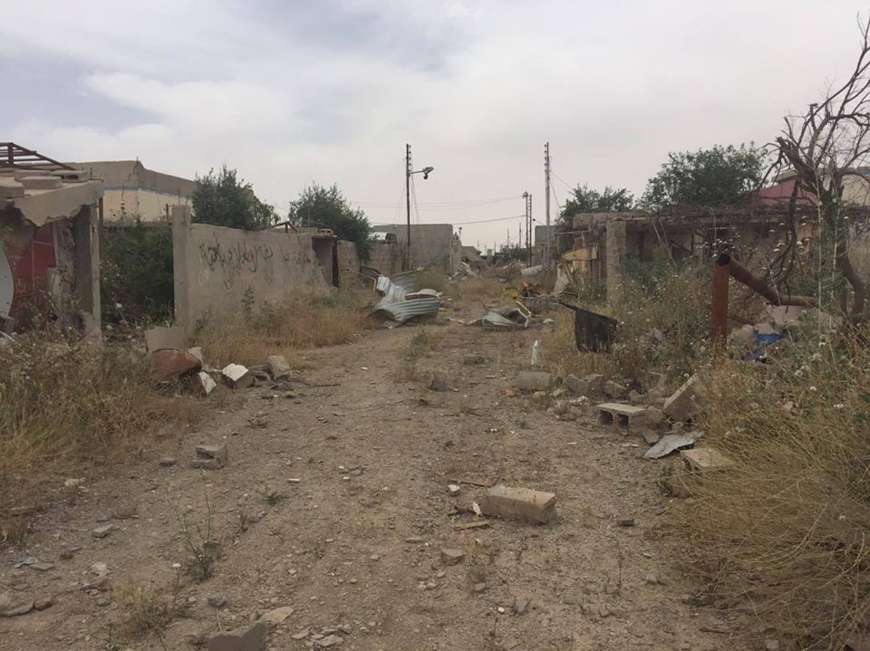 به‌ وێنه‌ وێرانكارييه‌كانى داعش له‌ گوندى به‌شير ببينه‌